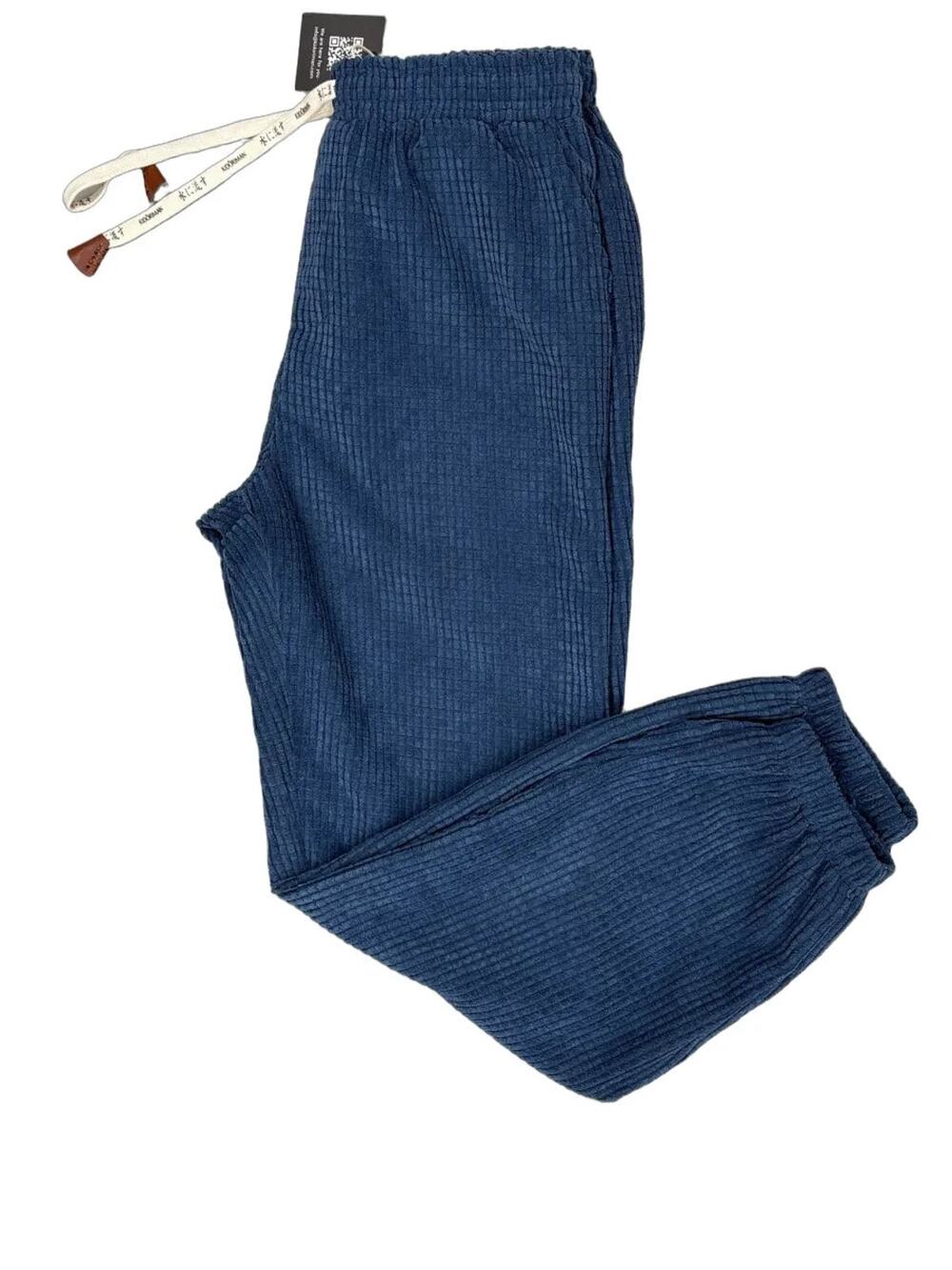 Kidoriman Textured Jogger Pants Blue